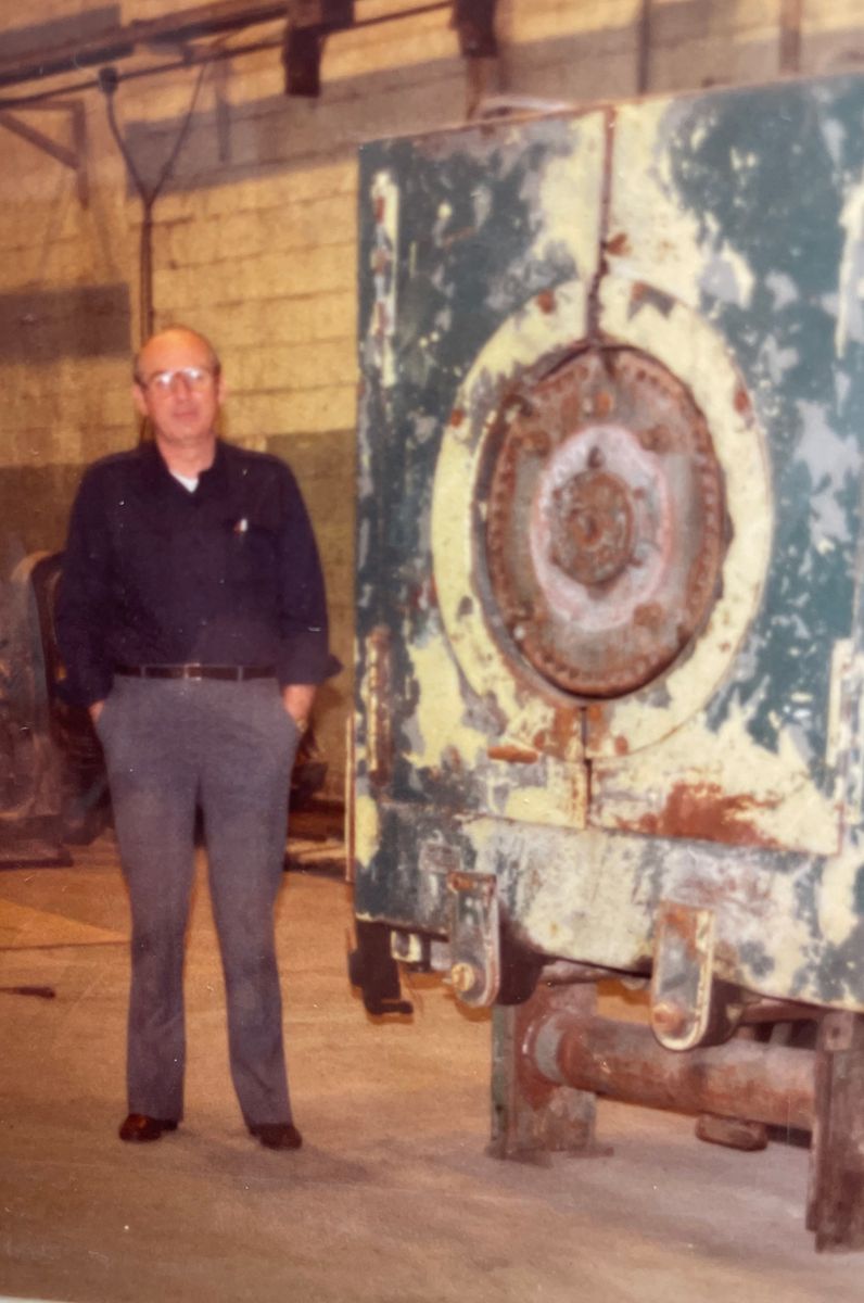 Jack Nelson in the original Hatfield shop, circa 1979