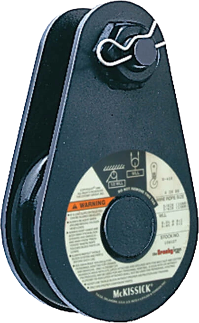 McKissick light champion snatch block, tailboard fitting