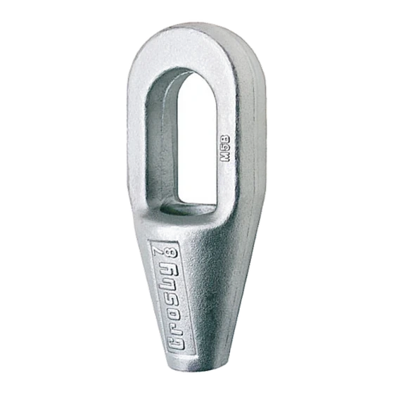 G-417 Closed Spelter Sockets