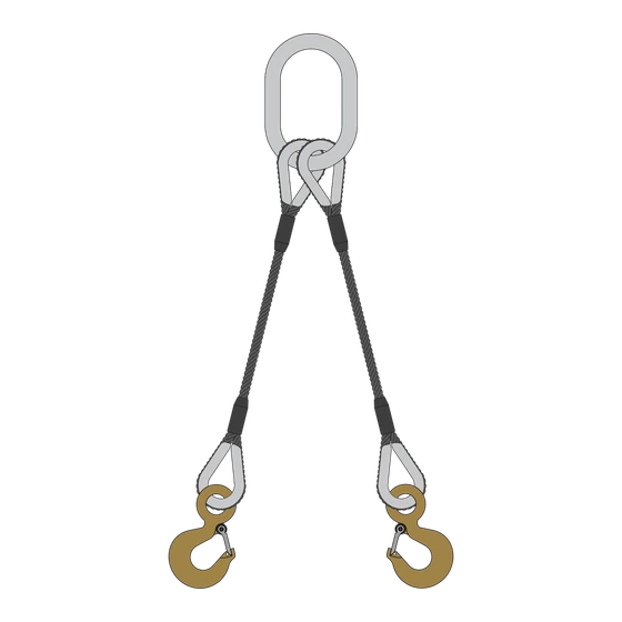 Two Leg Wire Rope Bridle Slings