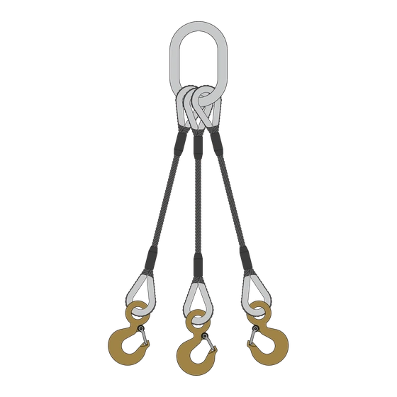 Three Leg Wire Rope Bridle Slings