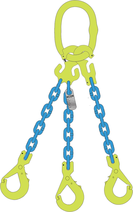 Grade 100 GrabIQ Triple Leg Alloy Chain Slings